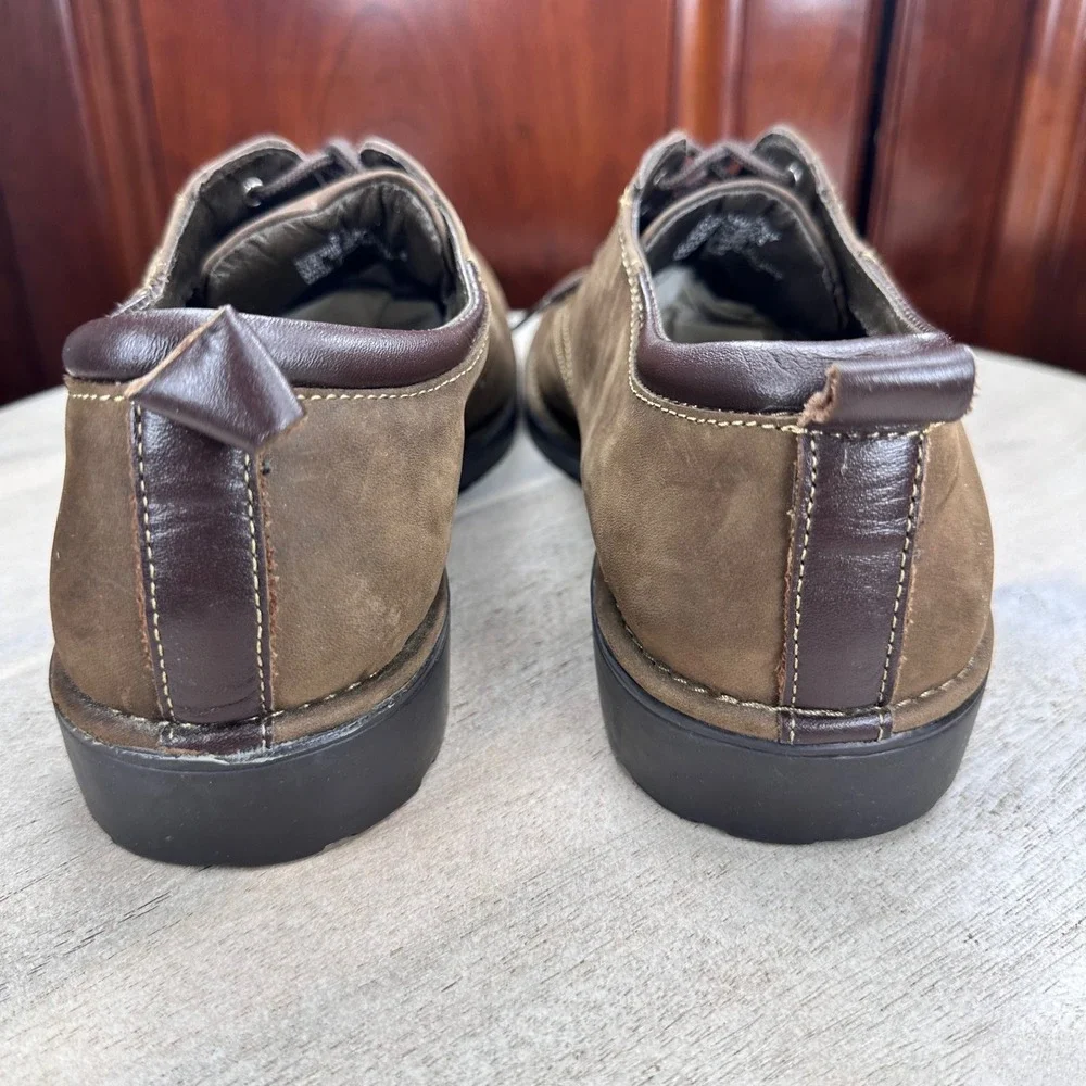 Bass Sassy Suede Mens Loafers Size 9.5 Brown Leather Dri-Lex Casual Shoes